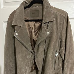 Blank NYC Midnight Toker Suede Moto Jacket Size